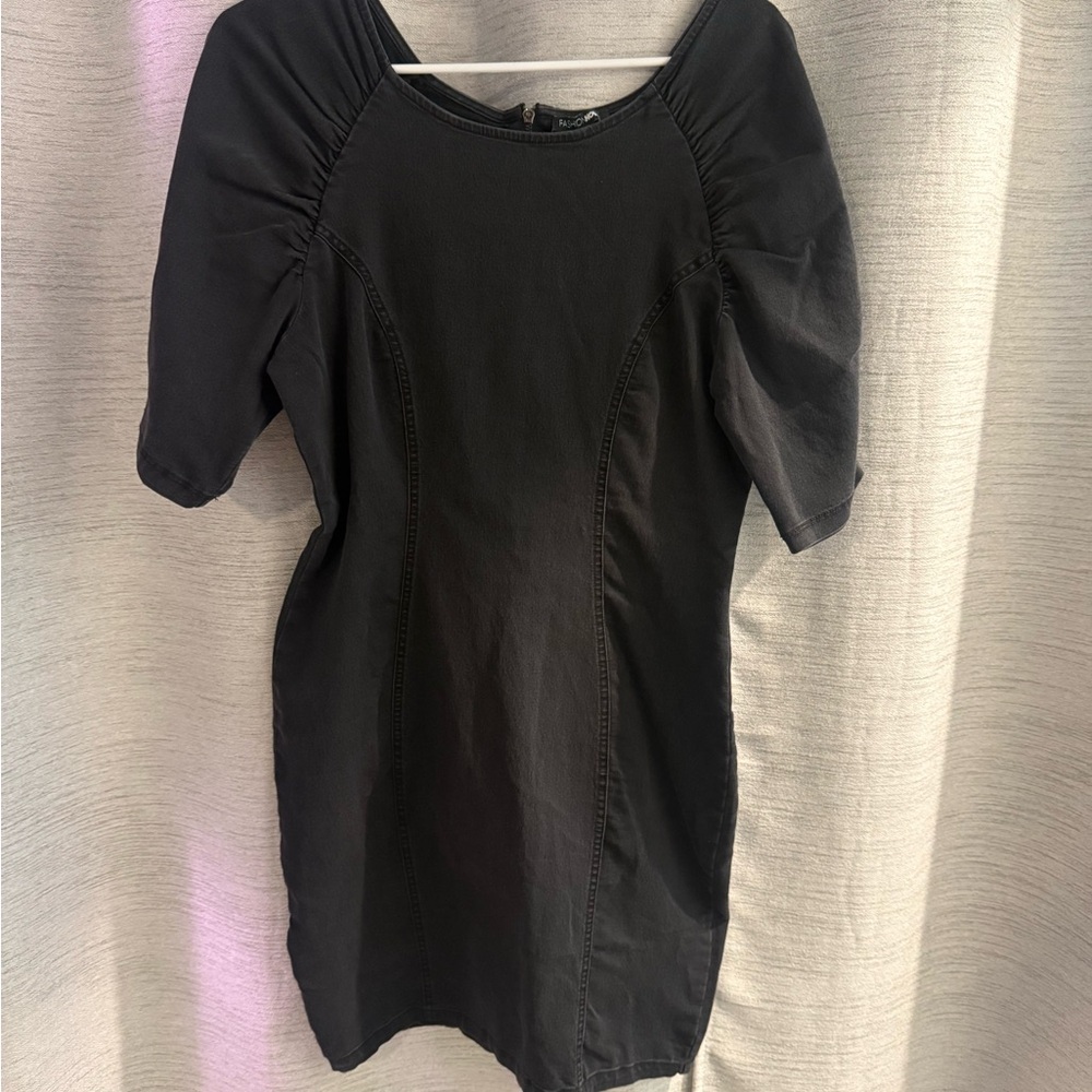 Jean Black Dress